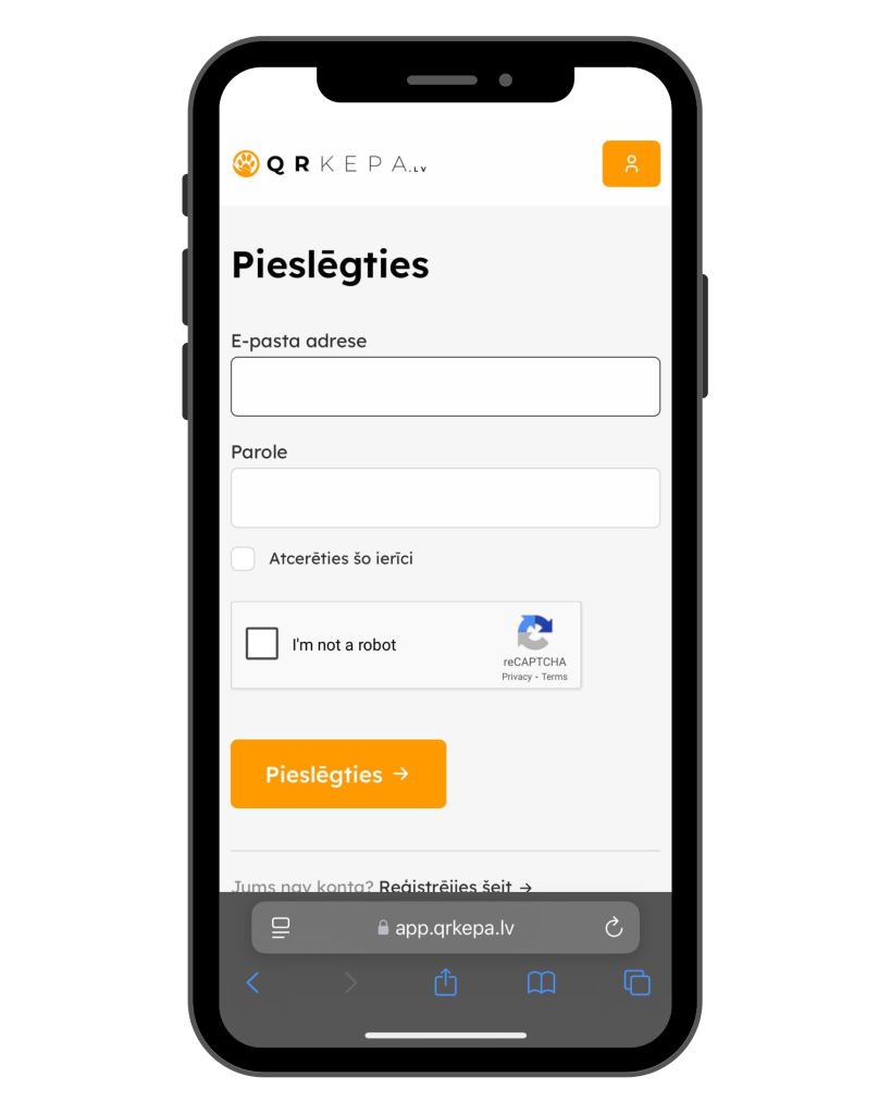 3. Solis Kā pieslēgties QR Ķepas profilam?
